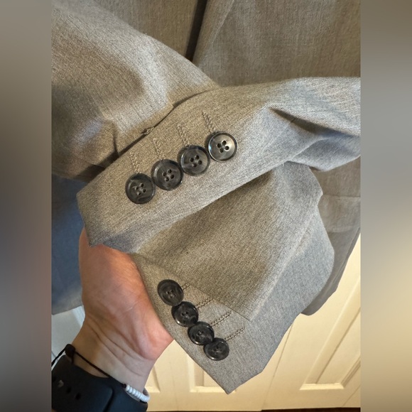 Alfani men’s 40R slim fit suit jacket blazer sports coat gray - Picture 5 of 5